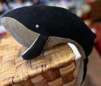 Image 2 of Hand sewn stuffed whale