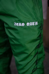 Image 3 of Looped Track Pants (Green)