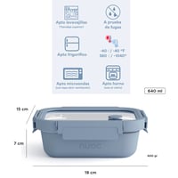 Image 6 of Tupper NUOC Solen 650ml Azul