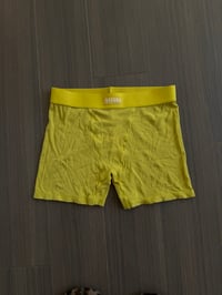 yellow loungewear shorts (sz med)