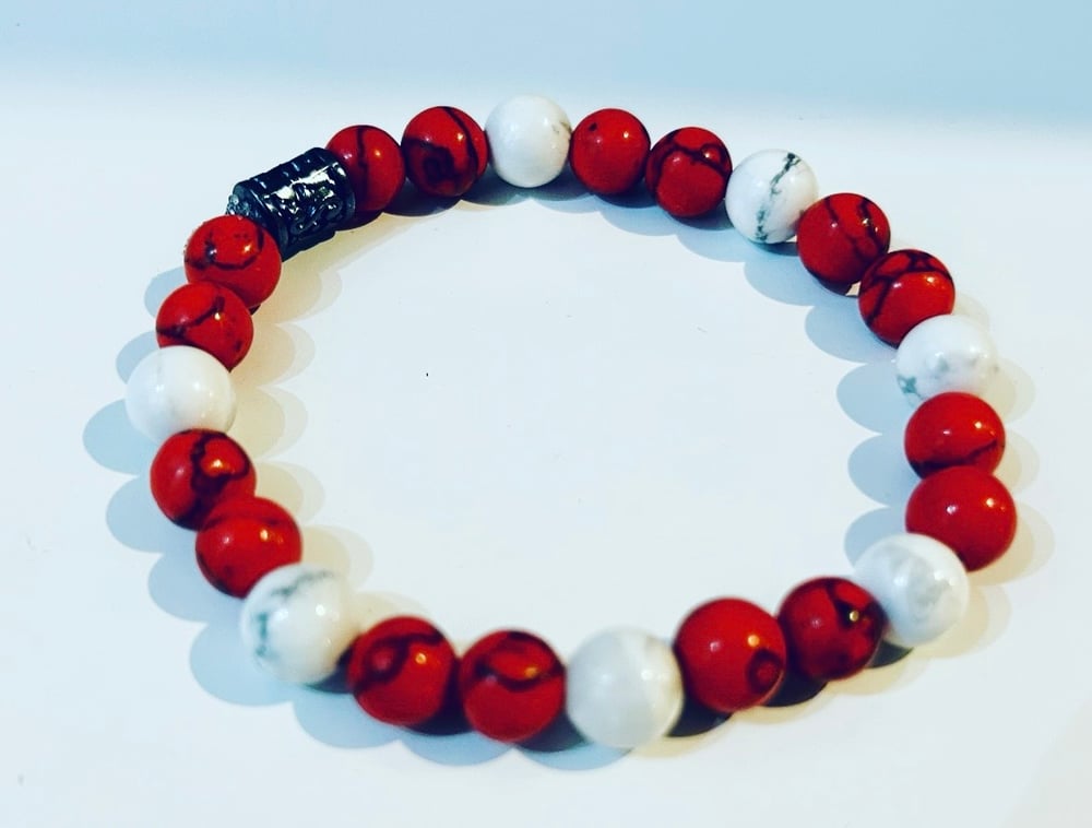 Image of Red howlite stone