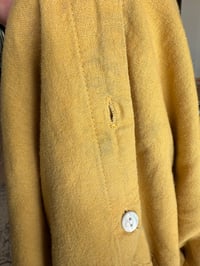 Image 6 of Yellow Tahari Linen Button Up Shirt Dress Tunic - Size L -Beach 