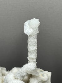 Image 4 of Quartz Stalagmite Coated With Aragonite & Clear Rhombohedral Calcite #2440