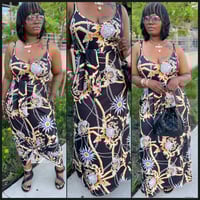 Black diamond maxi dress with pockets 