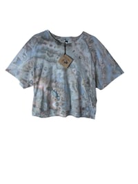 Image 2 of L Crop Tee in Soft Muted Agate Ice Dye
