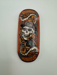 Image 2 of Sauve Skull (orange) Embossed 