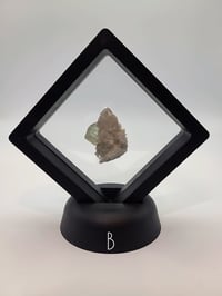 Image 4 of Octahedral YGX Fluorite & Candle Quartz with 2" Display - 10 Styles