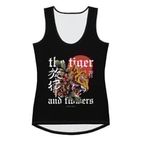 Image 1 of ZEN EXP - The Tiger and Flowers Women Sublimation Cut & Sew Tank Top