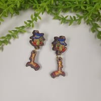 Baba Yaga Hut Earrings