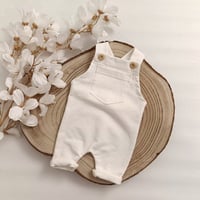 Image 1 of Newborn boys romper Dylan | ecru