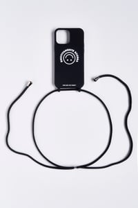 Image 1 of ES PHONE CASE BLACK WITH STRAP