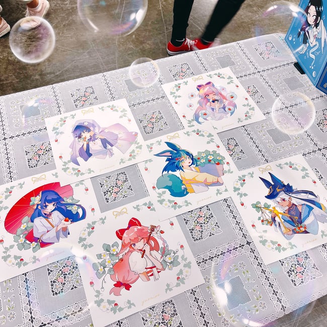 Strawberry Fields genshin square prints