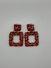 Image 1 of Mini Crystal earrings ( Deep edition) 