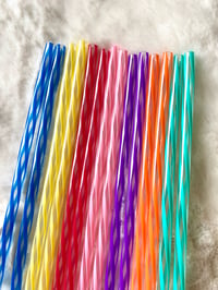 Coloured Stripey Straw