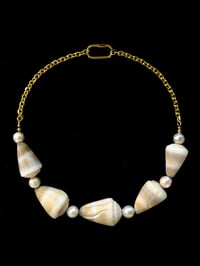 Golden yellow cone necklace 