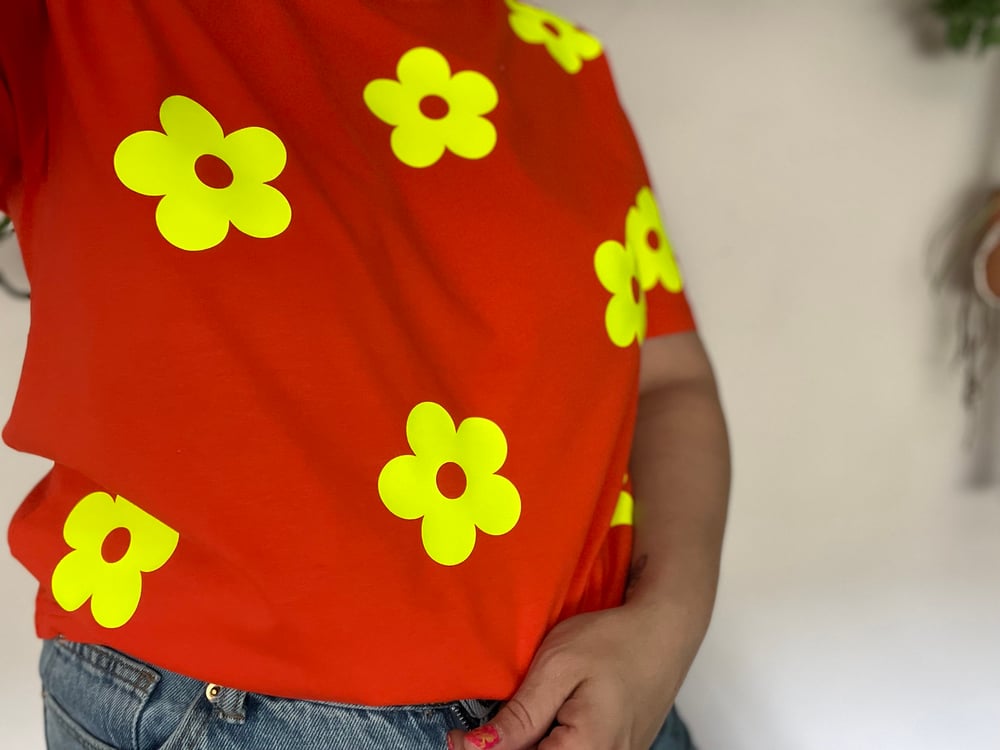 Image of Neon Flower tee  LIMITED NUMBERS 