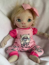 Image 1 of Riley, 13” Soft Sculpture Girl 