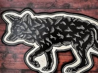 Image 2 of Coyote Woodcut