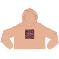 Image 2 of Crop Hoodie with Octopus and verse