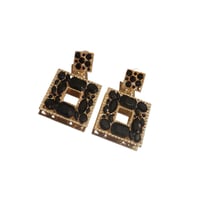 Image 4 of Geometric 2 square earring