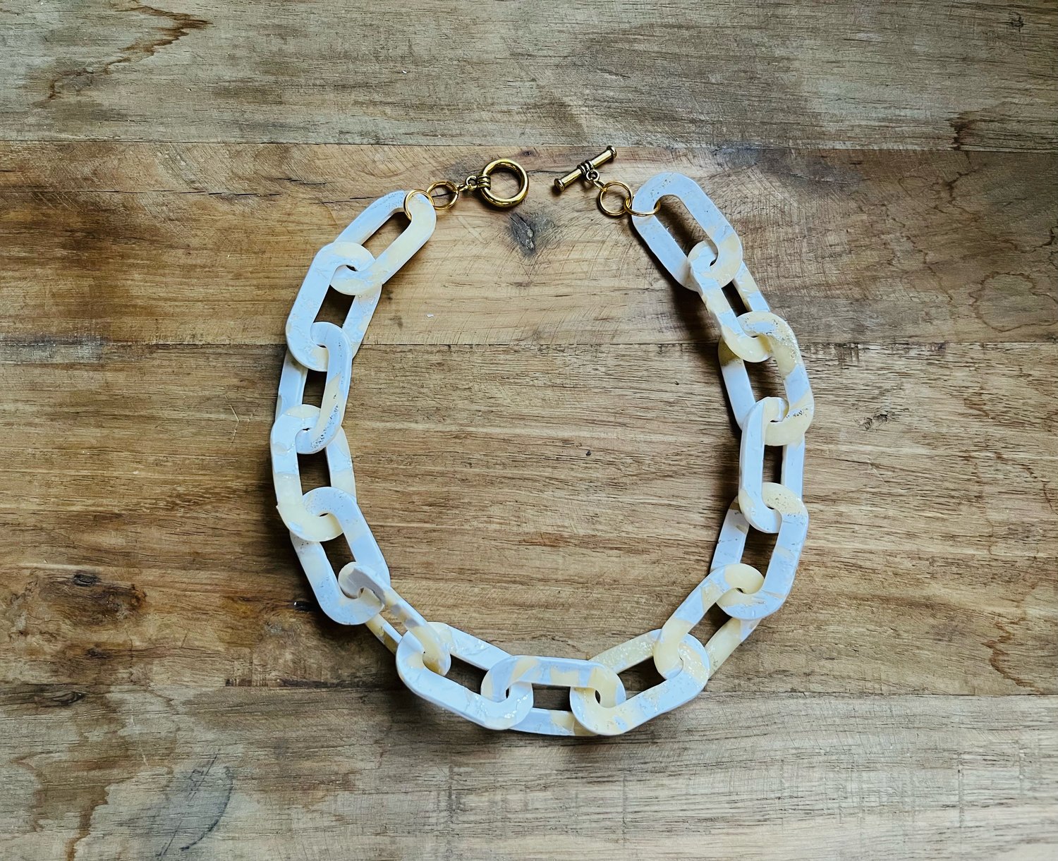 Image of Voyageurs Link Necklace in Bone