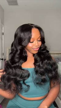 Image 2 of Glueless frontal curtain bangs wig w/ layers 