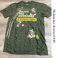 Medium Enjoy green lace destroyed