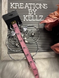 Image 2 of Starlit Tranquility Medium Hoops