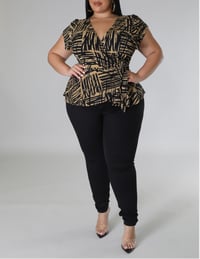 Image 1 of At the Office Wrap Top 