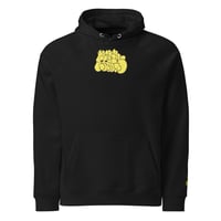 Image 1 of Black Cargo -  Contemporary Urban Art Apparel for the Woke - Graffiti - Unisex eco raglan hoodie