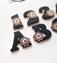 Image 2 of FLoral Alphabet and Numbers Metal Diecut 