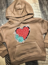 Branded Cowprint Heart