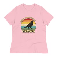 Image 5 of Women's Relaxed T-Shirt, Easily Distracted By Crows Tee