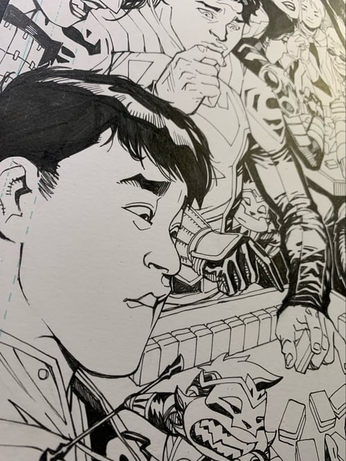 Image of ACTION COMICS COVER AAPI MONTH VARIANT original art