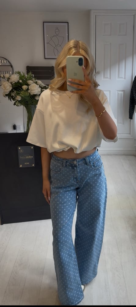 Image of Polka dot jeans 
