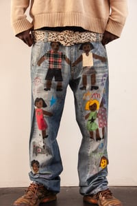 Image 3 of JEAN " MONSIEUR & MADAME" TISSU PATCH 🧵