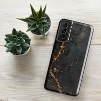 Image 21 of Gold and Black Tattered Texture Gnarled Roots Goth Inspired Tough case for Samsung®