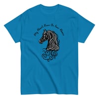 Image 5 of Unisex classic tee, My Heart Runs On Four Hooves Horse Tee