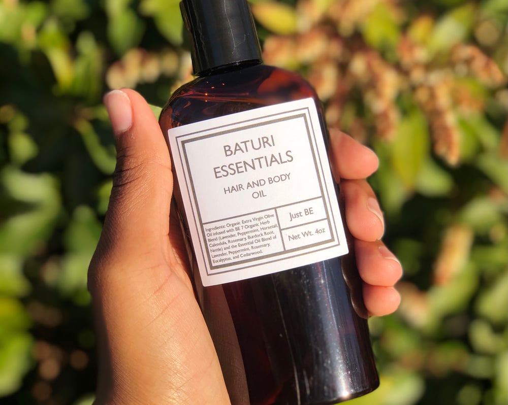 Image of Just BE Organic Massage Oil for Hair and Body