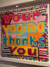 Your Vagina Thanks You (Perler beads, framed ) 