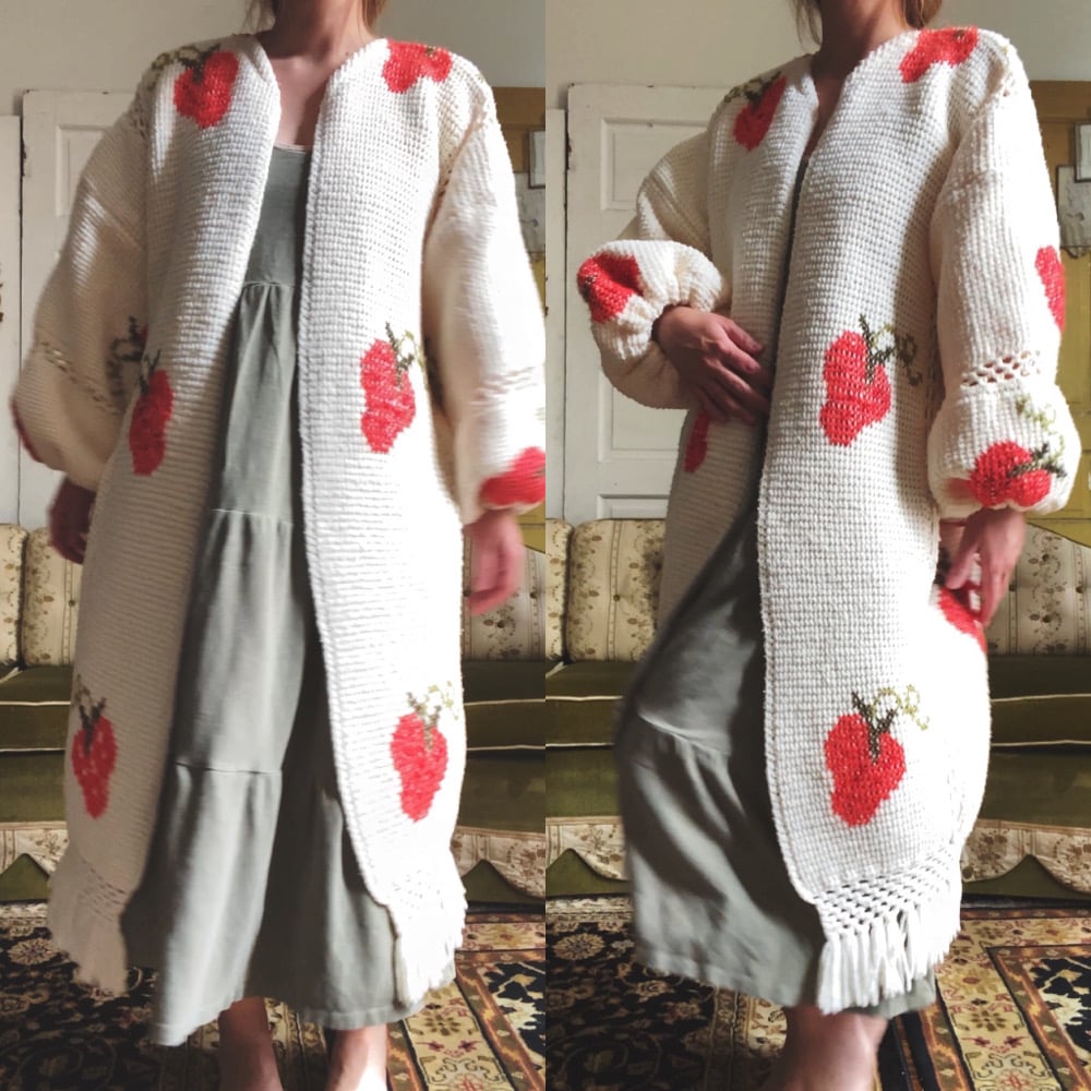 Image of Sweetest Strawberry Granny Sweater