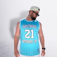 Image 2 of **NEW** The Court Singlet - Turquoise 