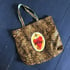 Sacred heart patch/leopard fabric shoulder bag Image 4