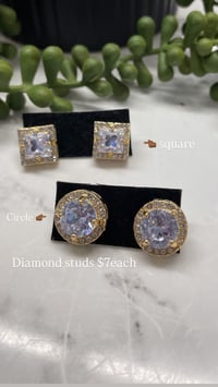 Gold Diamond studs
