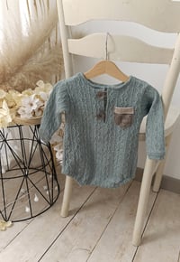 Image 2 of Photoshooting boys bodysuit |  Ari | sage | 12-15 months | 18-24 months