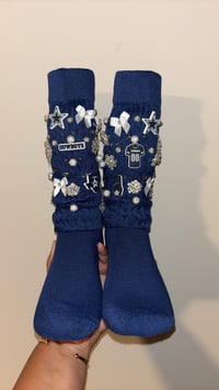Image 2 of Football Team Custom Charm Socks 