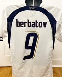 Image 3 of Tottenham Hotspur “BERBATOV 9” 2006/07 Home Cup Shirt + UEL patch (S)