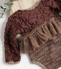 Image 2 of Newborn girls bodysuit | Lara | brown
