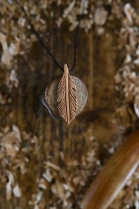 Image 9 of    Feather Pendant Necklace 