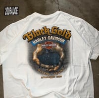 Image 3 of (L) Harley Davidson black gold